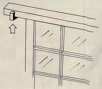 【茶器/茶道具　茶室用の釘】　[短形　中釘]　無双釘（平沈）　フック漆塗り　秀峯堂製