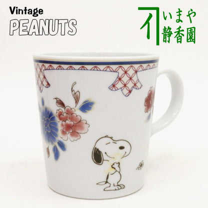 【マグカップ　コップ】　SNOOPY　和文様　花　マグ