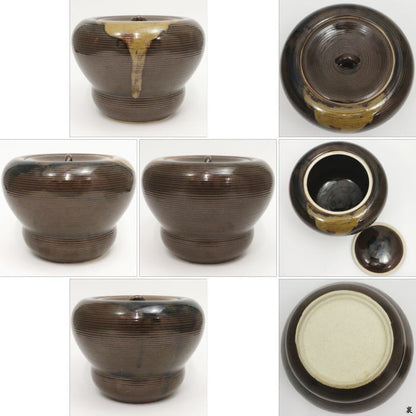 [Tea utensils/tea ceremony tools water pitcher] Zeze ware gourd, made by Iwasaki Shinjo (Kagerouen)