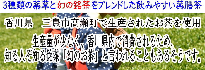 【薬膳茶/日本茶　ティーバッグ　ティーパック】　薬膳茶たかせ　テトラ型ティーパック　20包入り　ほうじ茶又はべに茶