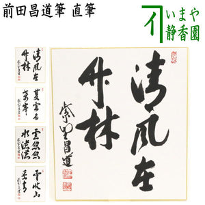 茶道具 鵬雲斎家元筆色紙 歩々起清風 甘辛く 