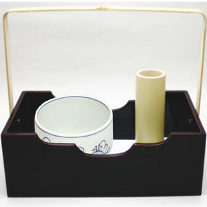 茶器/茶道具 煙草盆セット（莨盆セット）】 竹手付煙草盆3点セット  