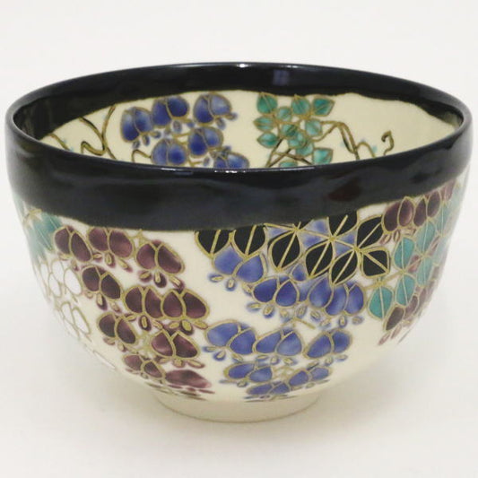 [Tea utensils/tea ceremony tools Matcha tea bowl] Wisteria by Isaka Sayaka (Wisteria flower)