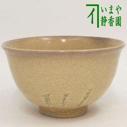 【茶器/茶道具　抹茶茶碗】　真熊川　「花白川」　原清晁作　（やや大振り）