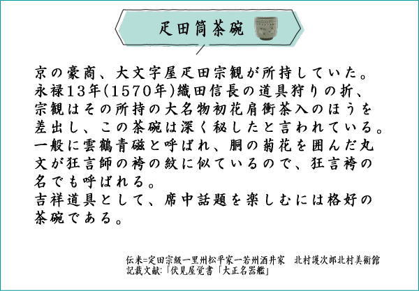 【茶器/茶道具　抹茶茶碗】　疋田筒茶碗　雲鶴青磁　原清晁作