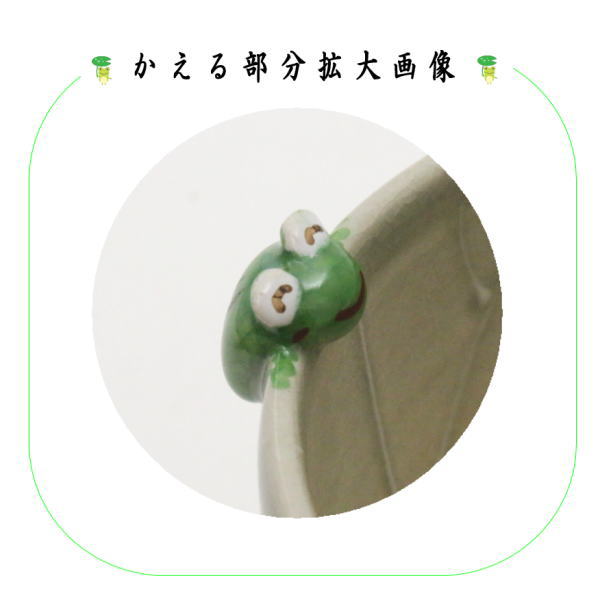 d325【新品・未使用】茶碗 蓮葉にかえる(縁付) 東山深山 紙箱 茶道具 〇【茶器/茶道具 抹茶茶碗】 蓮葉に蛙 東山深山作 – 今屋静香園