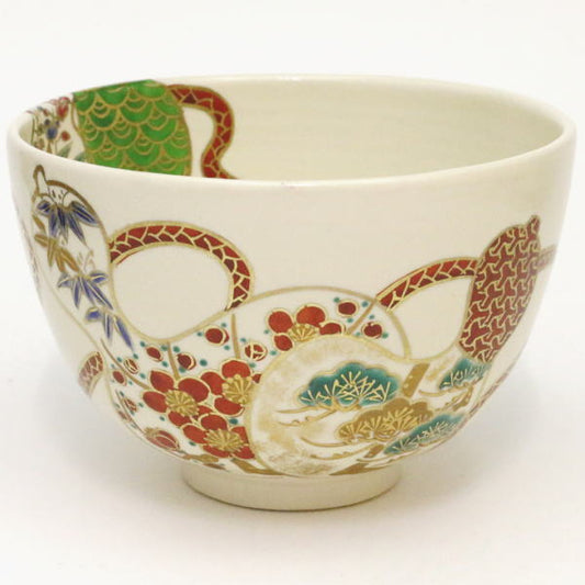 [Tea utensils/Tea utensils Matcha tea bowl] Six gourds by Toshisho Kato 3rd generation