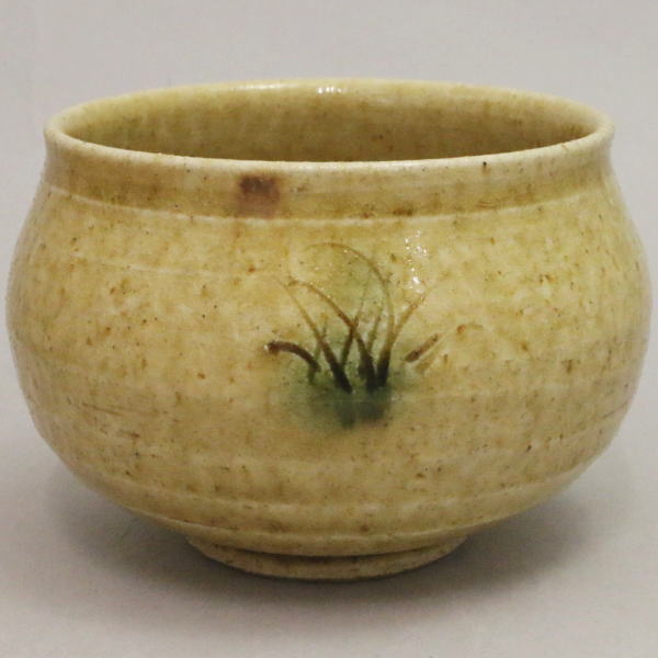 茶器/茶道具 抹茶茶碗】 黄瀬戸 塩笥型 加藤唐三郎作 – 今屋静香園