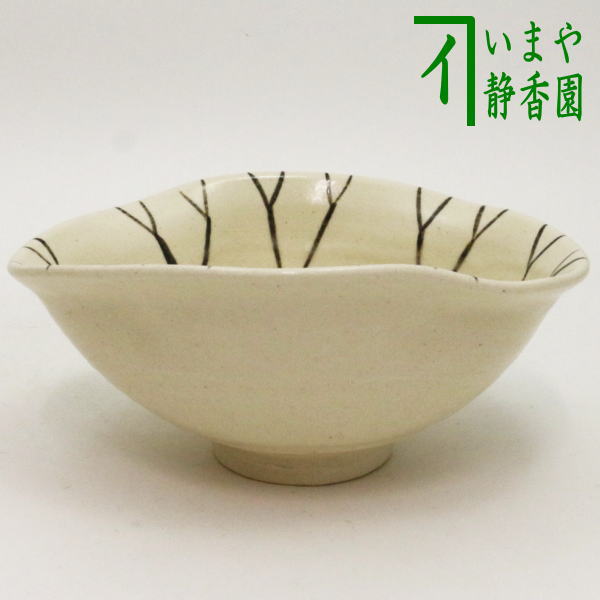 【茶器/茶道具　抹茶茶碗】　絵唐津焼き　蓮の華（はす）　中里嘉孝作